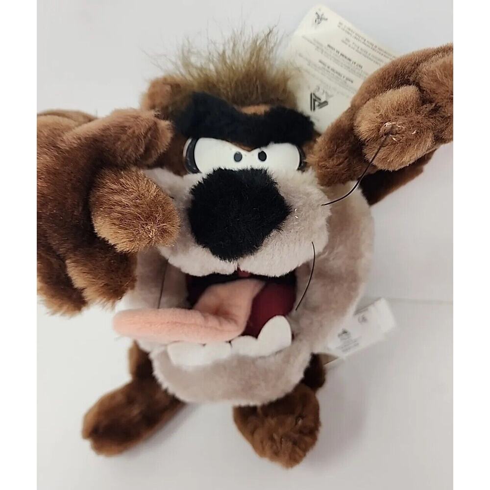 1998 Taz Stuffed Plush Tazmanian 8" Looney Tunes Warner Bros New w/ Tags BB32